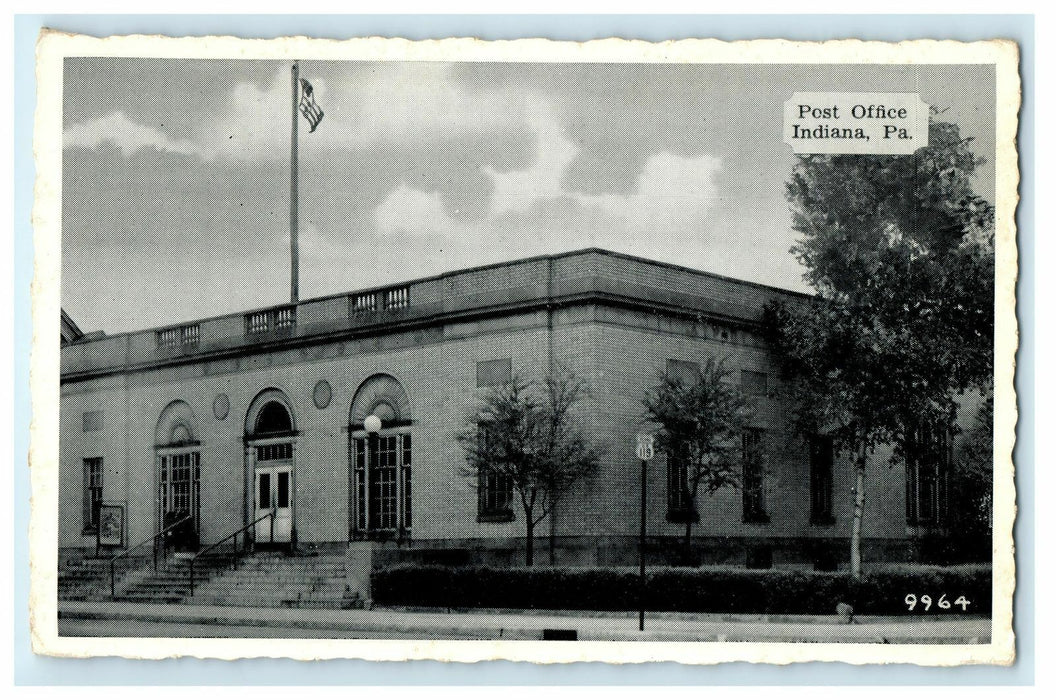 1907 Post Office Building, Indiana Pennsylvania PA Postcard