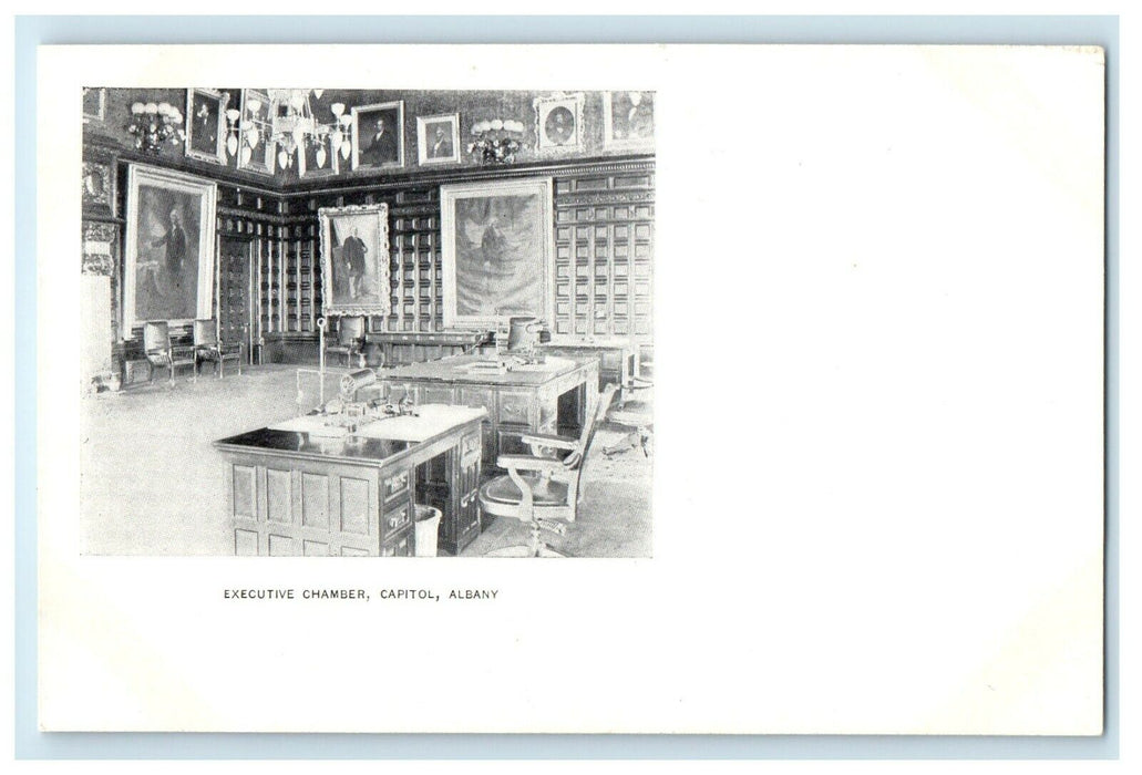 1901 Executive Chamber, Capitol Albany New York NY Antique Unposted Postcard