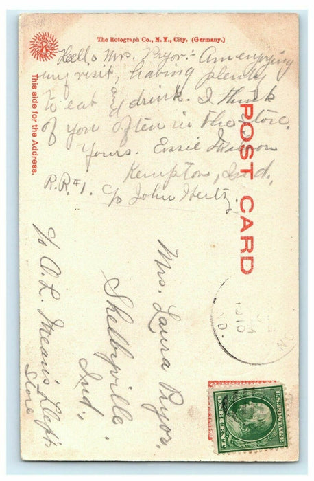 1910 Kemp Methodist Episcopal Church Tipton, Indiana IN Postcard