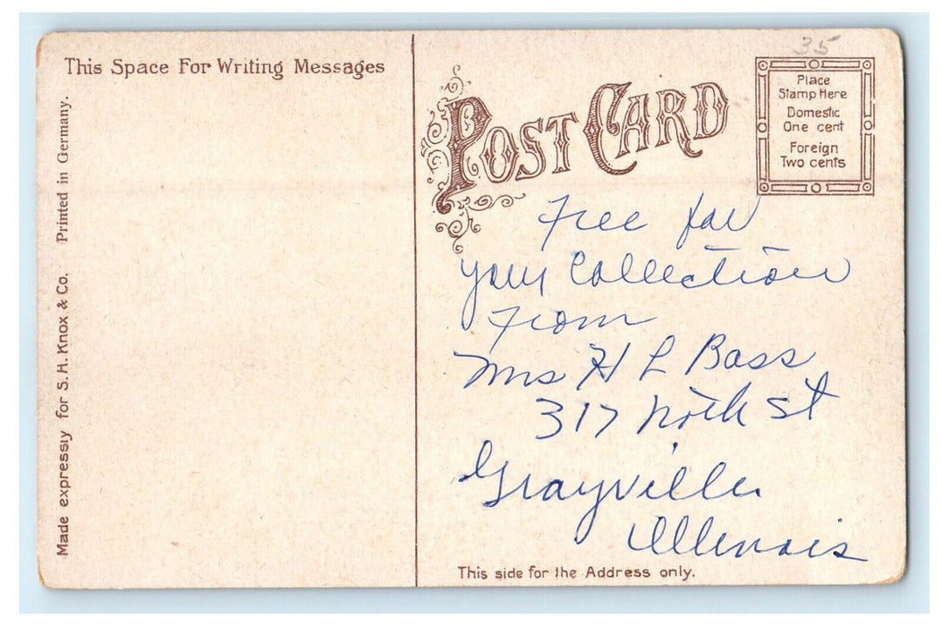 c1910 Gates Circle, Delaware Avenue Buffalo New York NY Posted Antique Postcard