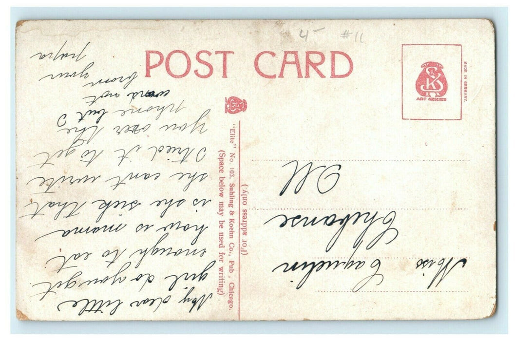1920 New Dining Room Alcove, Mudlavia Health Resort Kramer Indiana IN Postcard