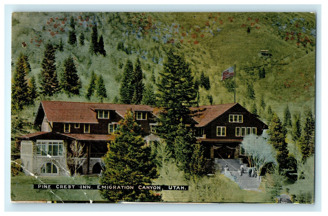 1930 Pine Crest Inn, Emigration Canyon, Salt Lake County Utah, UT Postcard