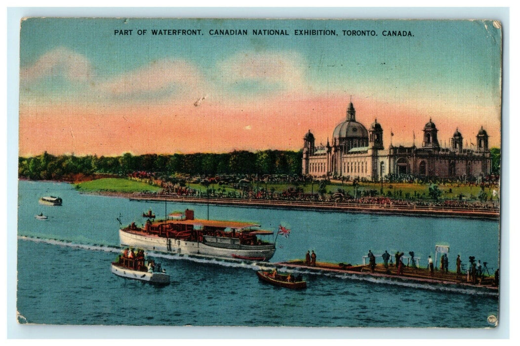 1939 Part of Waterfront, Canadian National Exhibition, Toronto, Canada Postcard