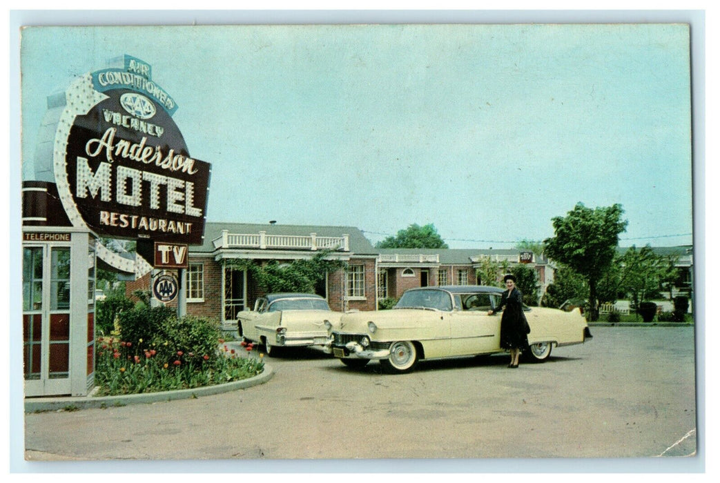 Anderson Motel And Restaurant Postcard Murfreesboro Tennessee TN Postcard
