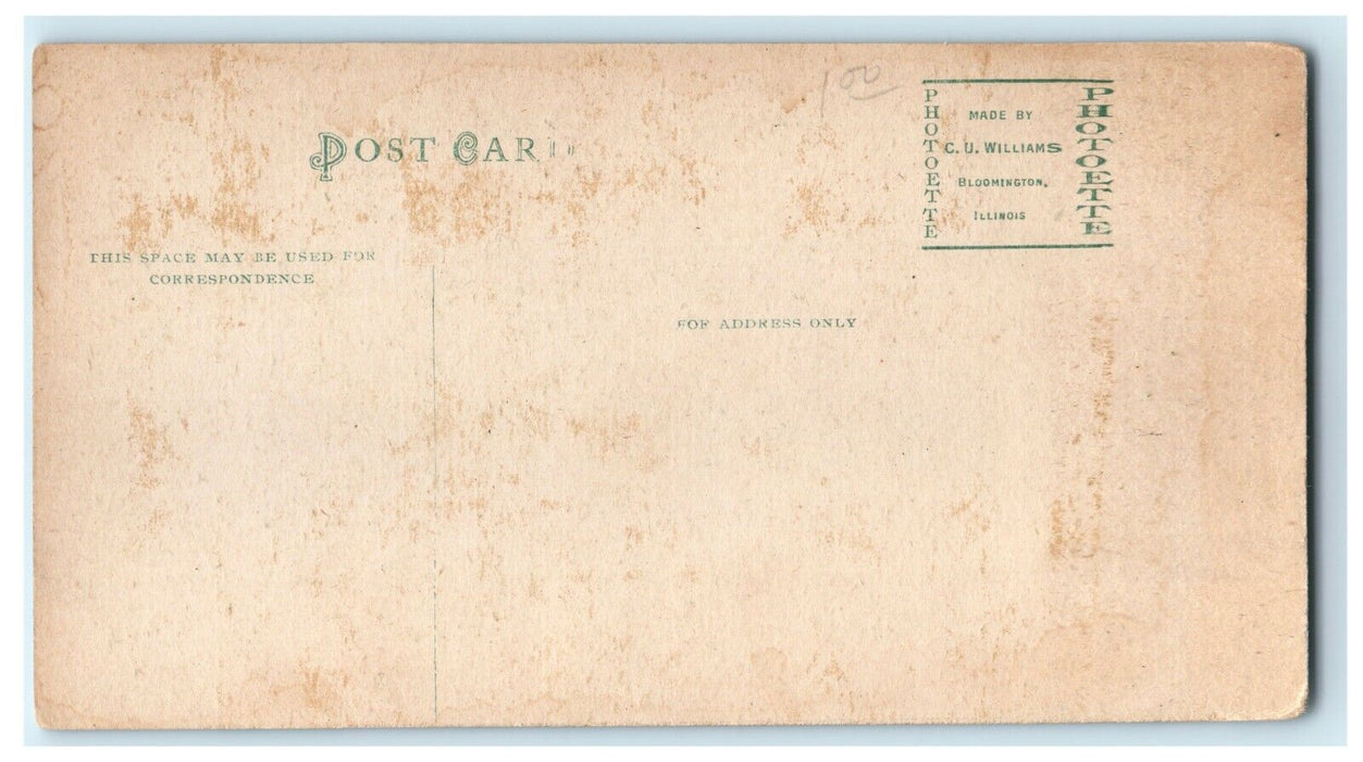 Victory Hotel Des Moines Iowa Bloomington Illinois IL Unposted Postcard