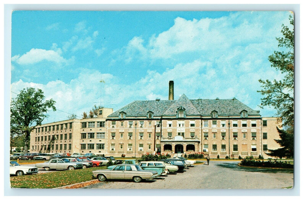 1912 Clay County Hospital, East National Avenue, Brazil IN Postcard