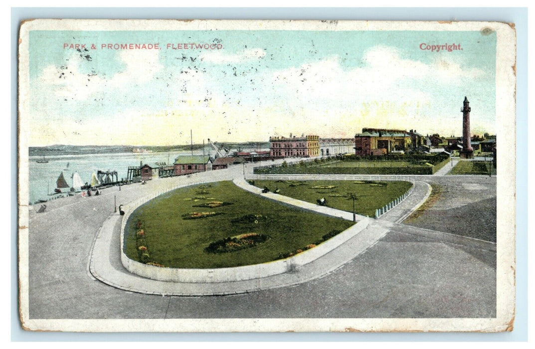 1911 Saint Joseph MI. Park and Promenade Fleetwood England EN Postcard