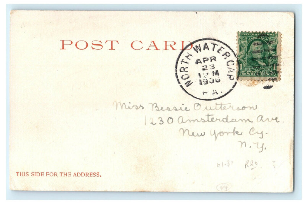 1906 North Watercap Pennsylvania P.A. Tennessee River, Chattanooga TN Postcard