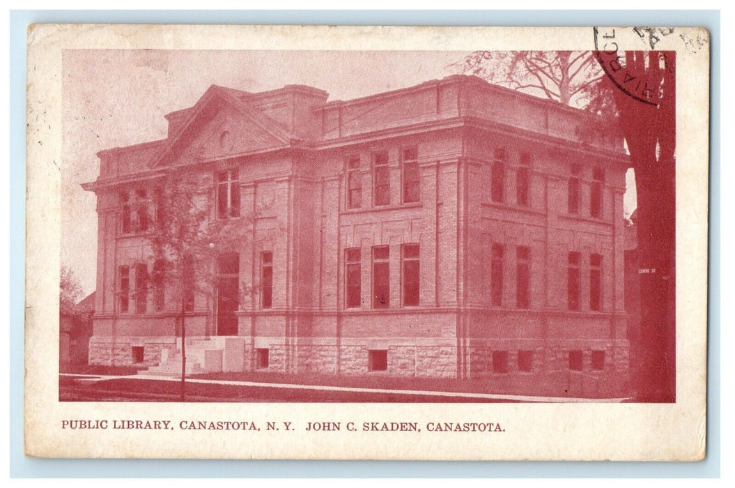 1909 The Public Library Building Canastota New York NY Antique Postcard