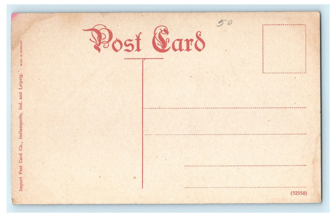 1930 Outside View of Tomlinson Hall, Indianapolis IN White Border Postcard