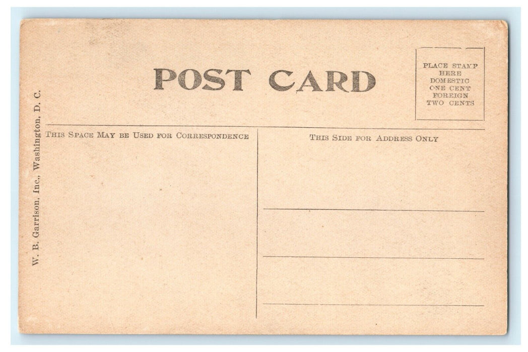 1916 City Post Office Float, Preparedness Parade Washington DC Postcard