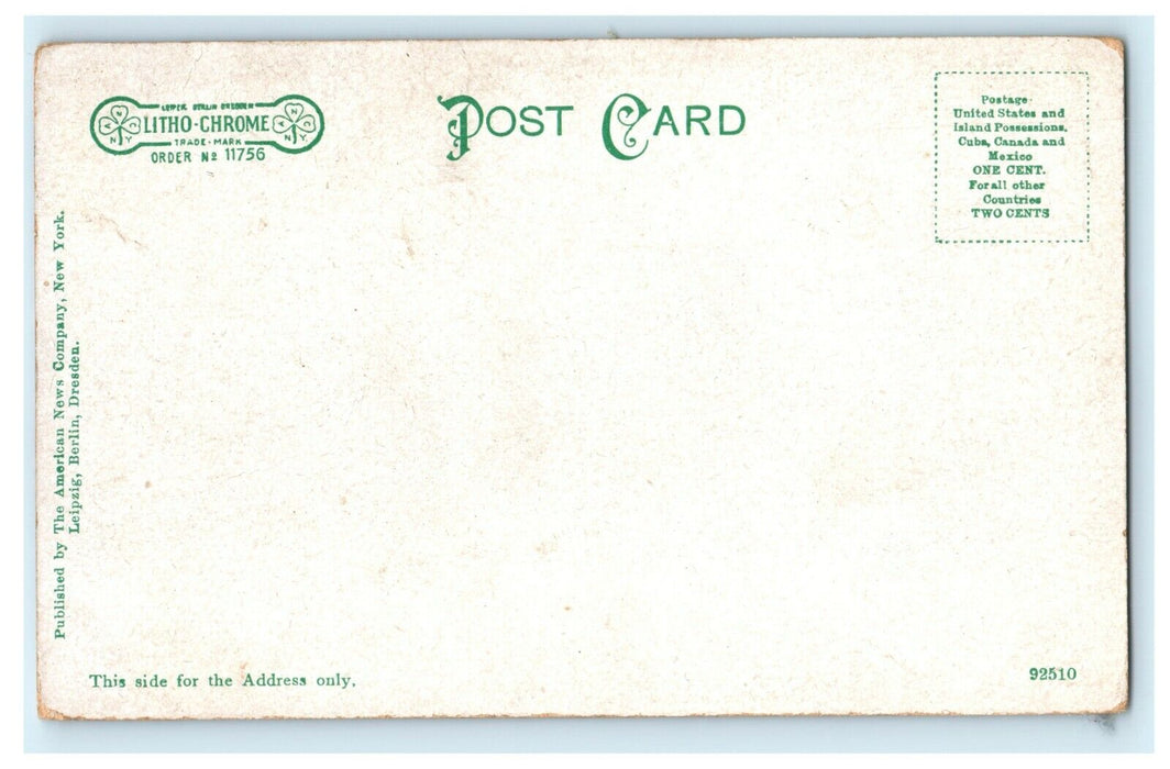 1912 Public School Number 6 Hoboken, New Jersey NJ Antique Postcard