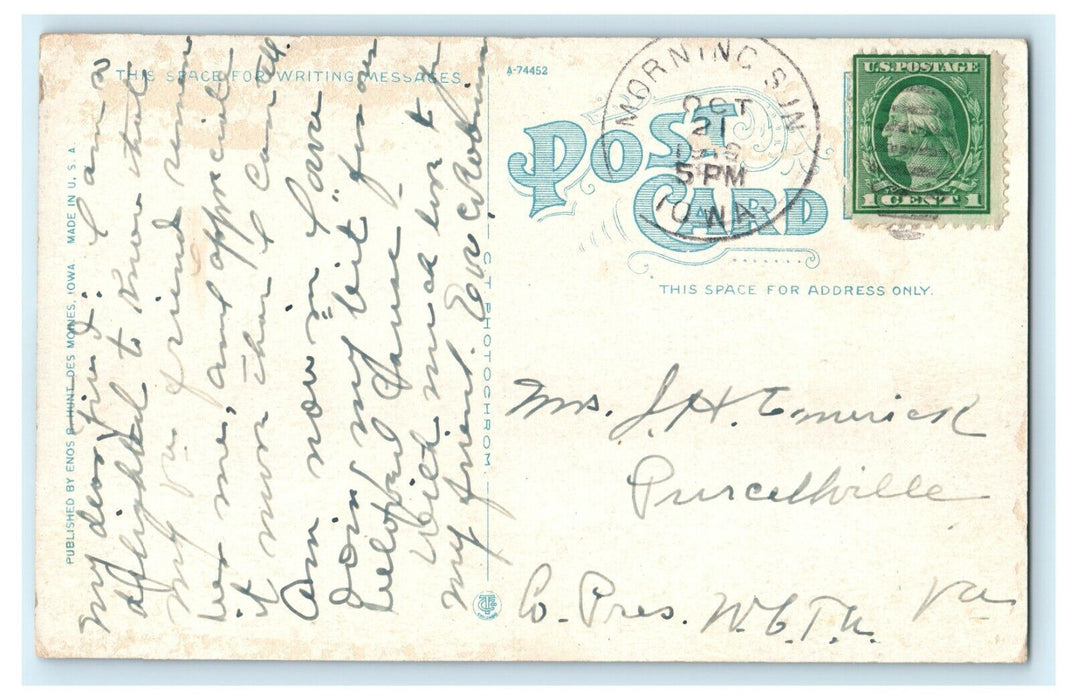 1919 Benedict Home, 1611-27th Street, Des Moines, Iowa IA Postcard