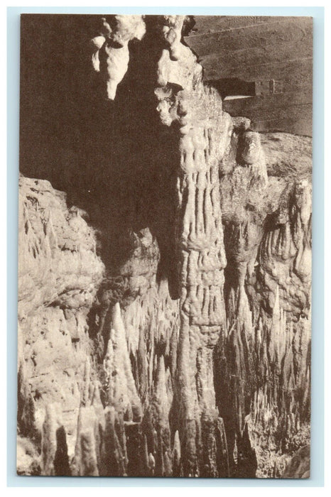 The Totem Pole Room At Cave Of The Blue Mounds Wisconsin WI Postcard