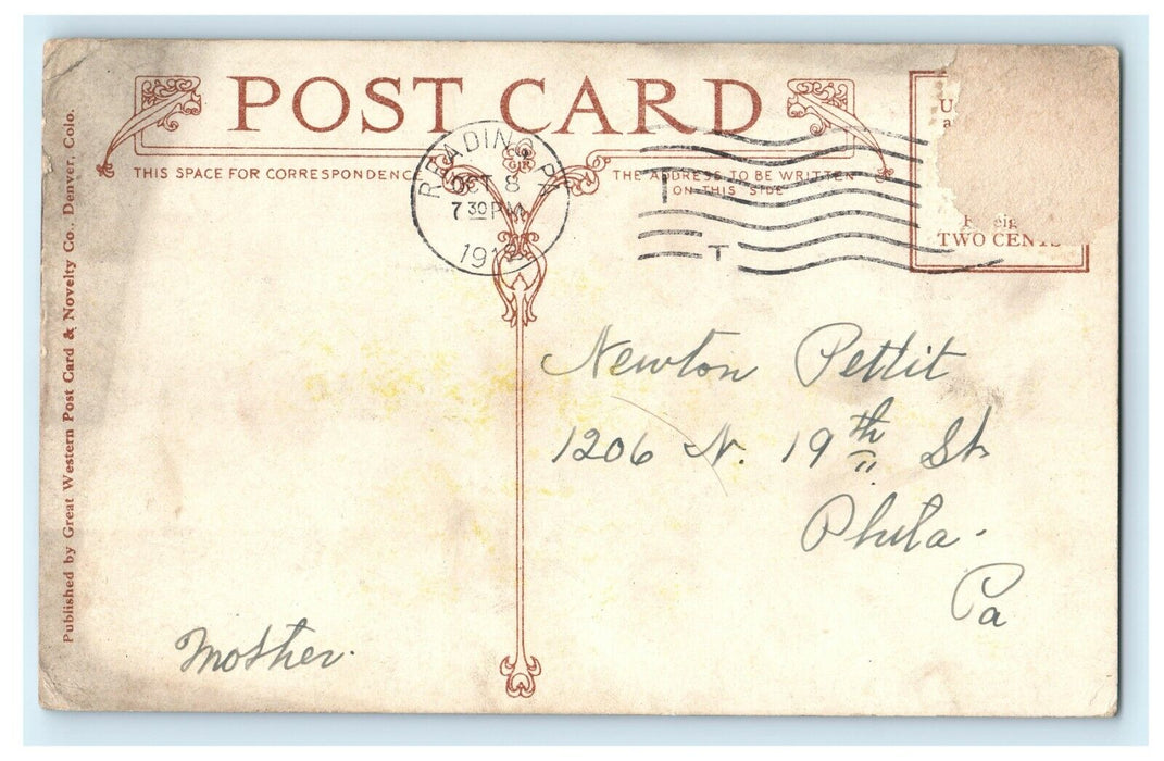 1912 Middle Park from Rollins Pass Moffat Road, Colorado CO Postcard
