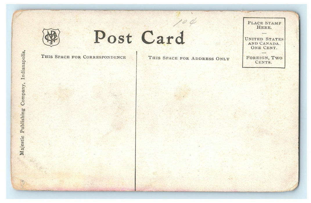 1907 Nature View in Brookside Park Driveway, Indianapolis IN Antique Postcard