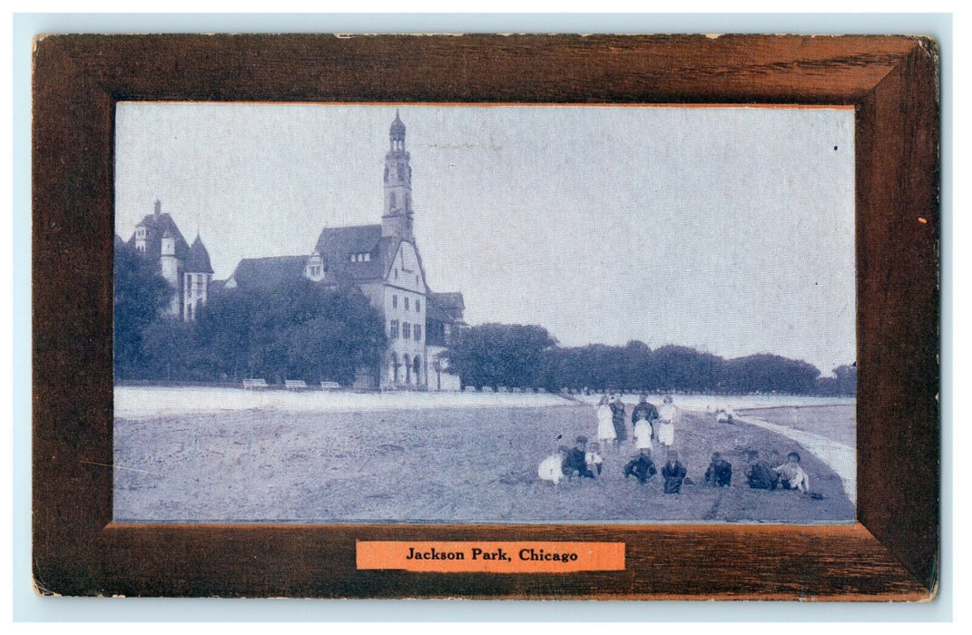 1905 Friends Gatherings at Jackson Park, Chicago, Illinois IL Antique Postcard