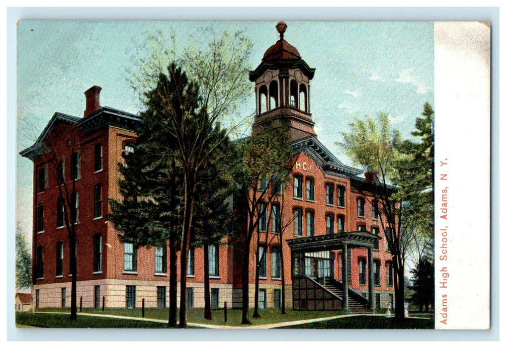 1908 Adams High School, Adams New York NY Antique Unposted Postcard
