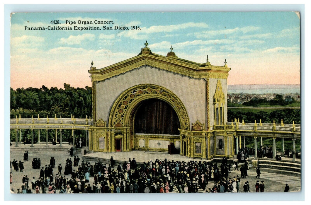 1915 Scene in Panama-California Exposition, San Diego California CA Postcard