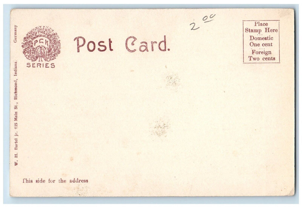 c1905 Glen Miller Park Horse Carriage Richmond Indiana IN Unposted Postcard