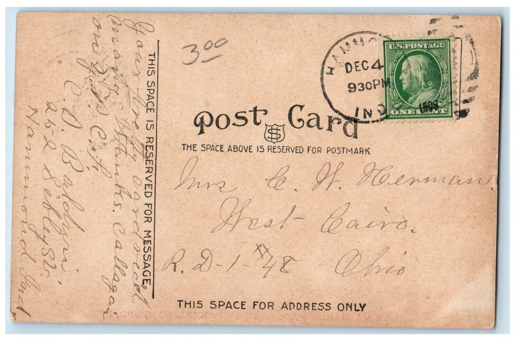 1909 St. Margarite's Hospital And Annex Hammond Indiana IN Antique Postcard