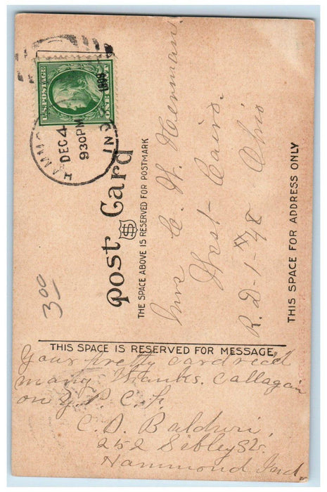 1909 St. Margarite's Hospital And Annex Hammond Indiana IN Antique Postcard