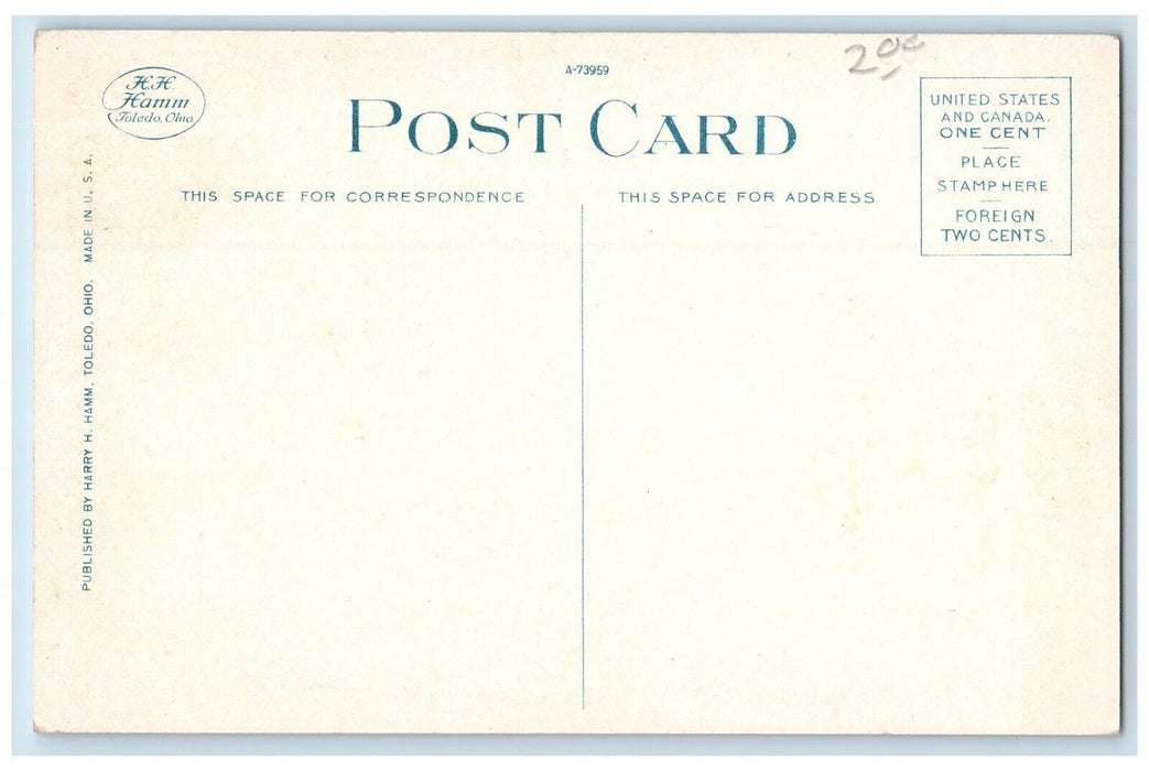 c1930's The Circle Indiana State Soldiers Home La Fayette Indiana IN Postcard