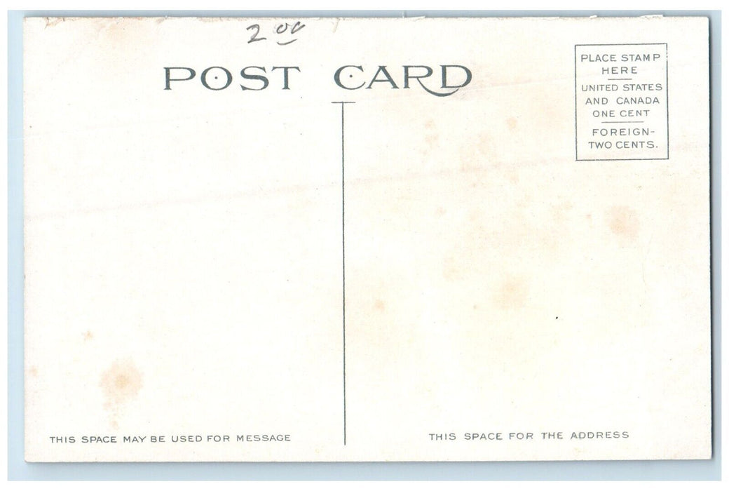 c1910 Bird's Eye View of La Fayette Indiana IN from Point Lookout Postcard