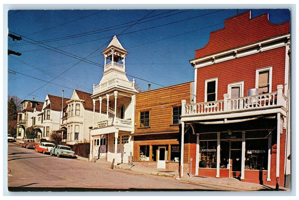 c1950's Antiques Store Plumbing Nevada City California CA Vintage Postcard