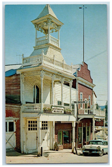 c1950's Old Firehouse at Nevada City California CA Vintage Unposted Postcard