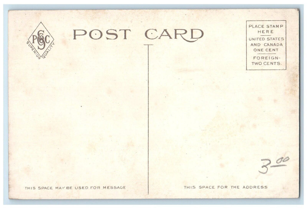 c1910's Westcott Hotel Building Stores Richmond Indiana IN Antique Postcard