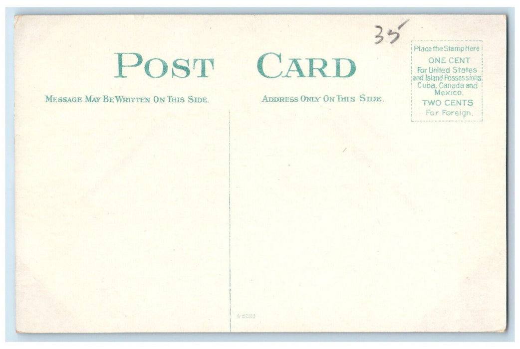 c1910 Furnished Rooms Advertising Space Main Niagara Streets Buffalo NY Postcard