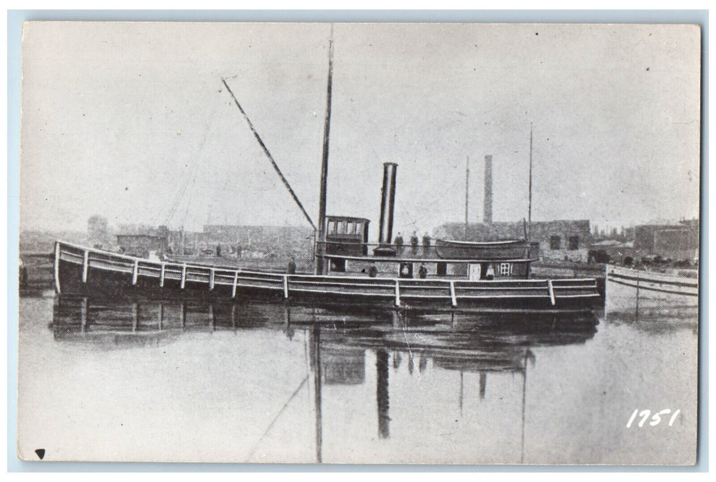c1940's Cattle Boat Gulf Coast Miller & Henderson Line Unposted Postcard