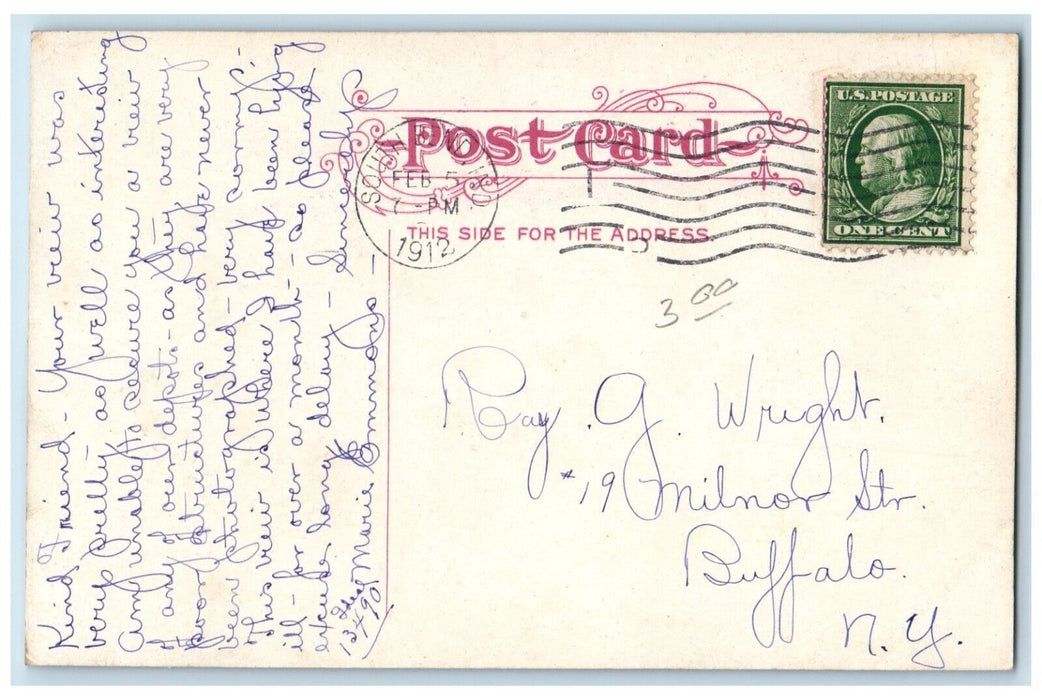 1912 St. Joseph Hospital Building South Bend Indiana IN Antique Postcard