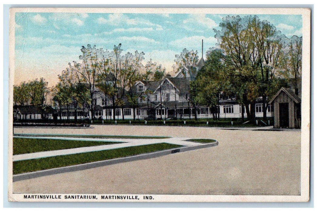 1920 Martinsville Sanitarium Martinsville Indiana IN Antique Posted Postcard
