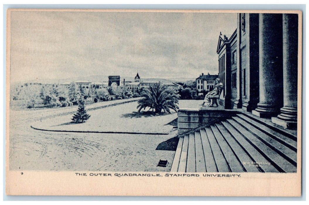 c1905 The Outer Quadrangle Stanford University Stanford California CA Postcard