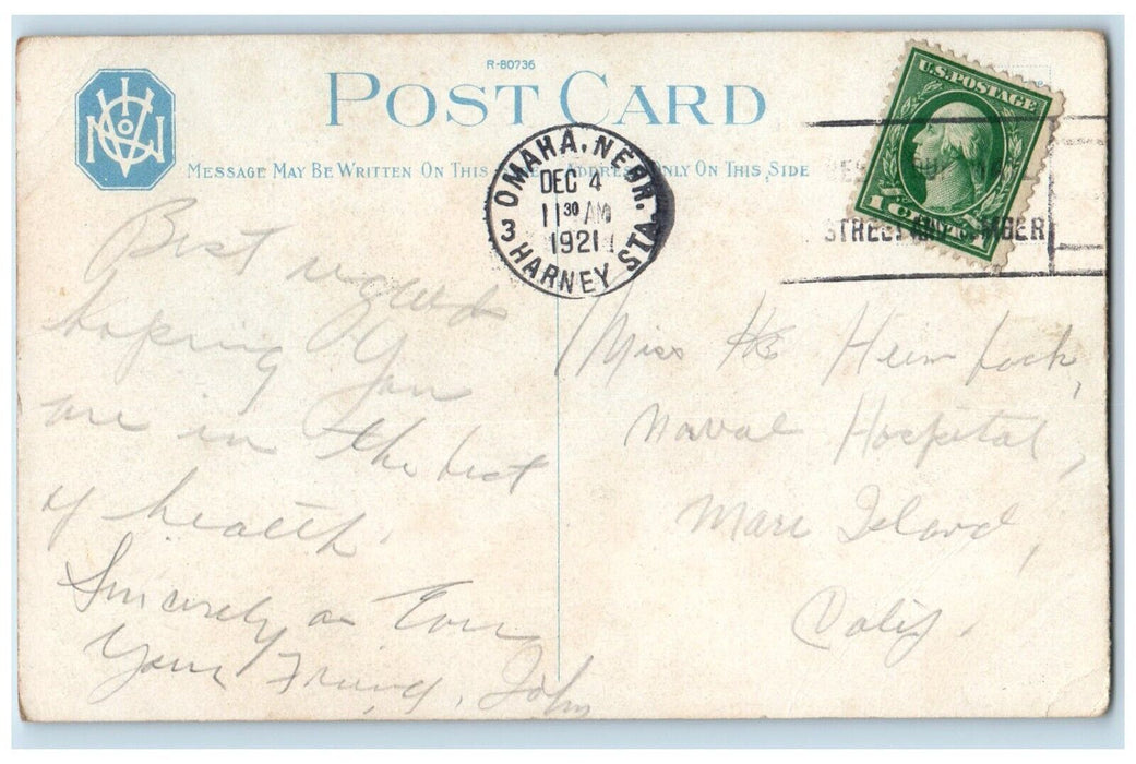1921 Chicago Milwaukee St. Paul Railway Railroad Kilbourn Wisconsin WI Postcard