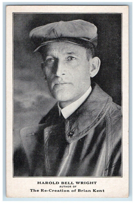 Harold Bell Wright Author Of Brian Kent Novel Book Advertising Postcard