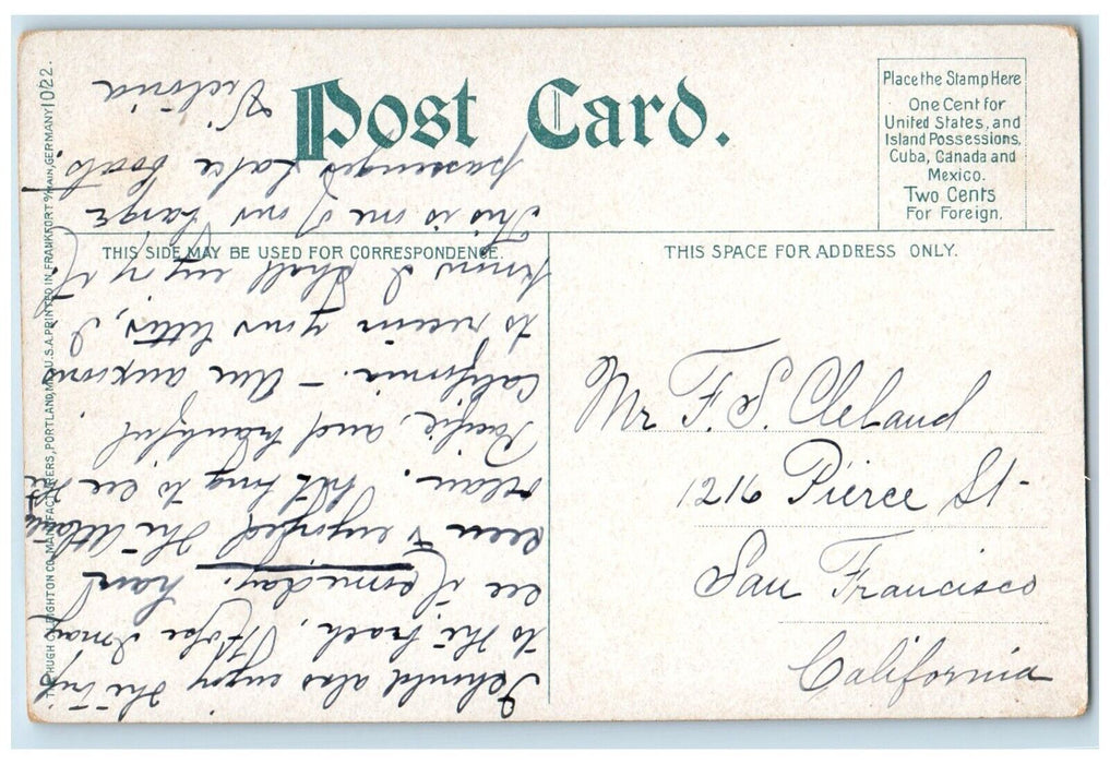 c1910 Northern Steamship Co's S.S. North Land Steamer Cruise Ferry Ship Postcard