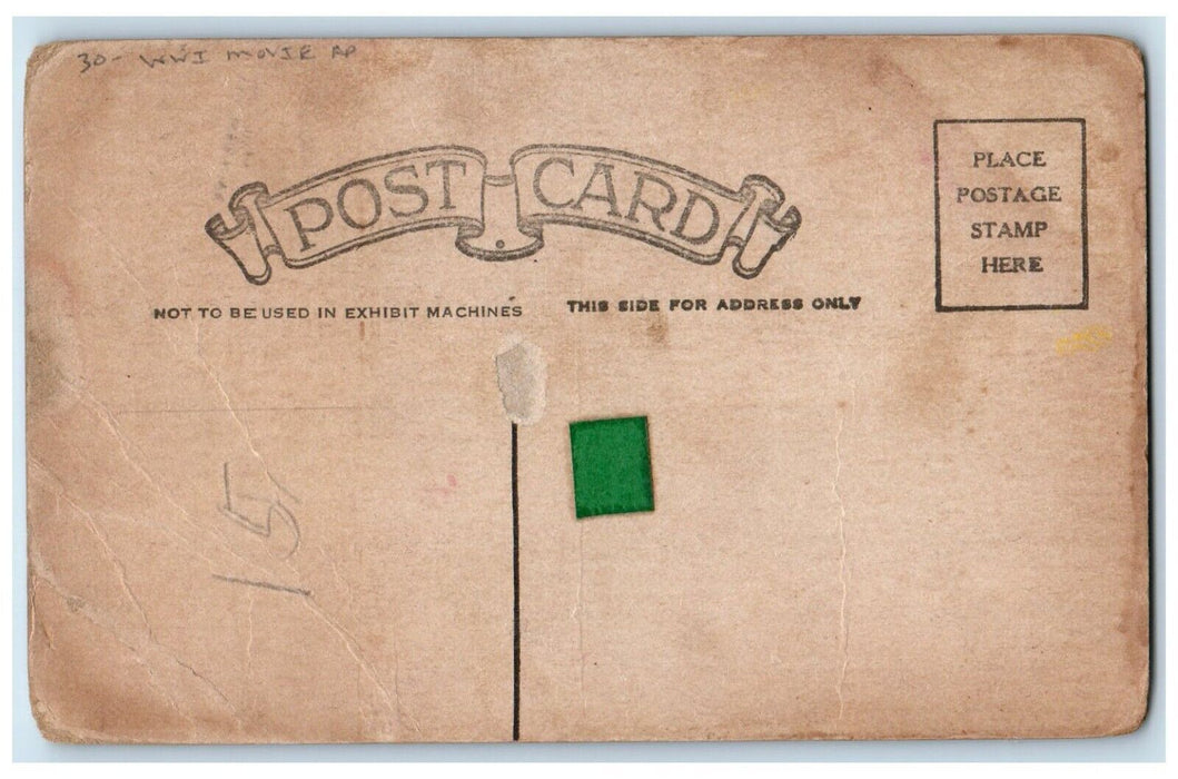 c1910's John Gilbert Rennee Adoree The Big Parade WWI Movie Advertising Postcard