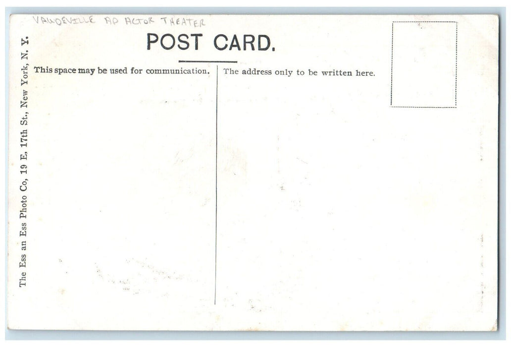 c1910's Maurice Costello Actor Theater Vaudeville Advertising Antique Postcard
