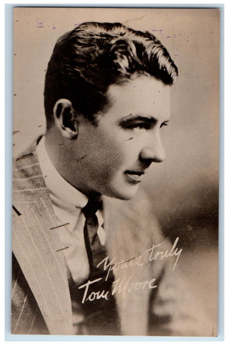 c1910's Tom Moore Actor Theater Vaudeville Advertising Unposted Antique Postcard