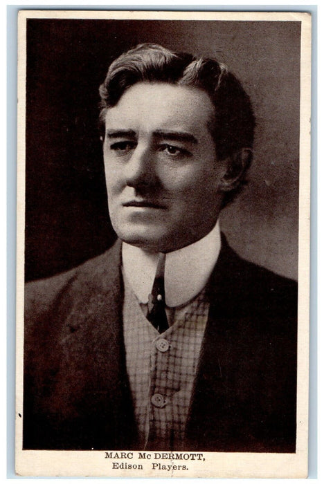 c1910's Marc Mc Dermott Actor Theater Vaudeville Advertising Antique Postcard