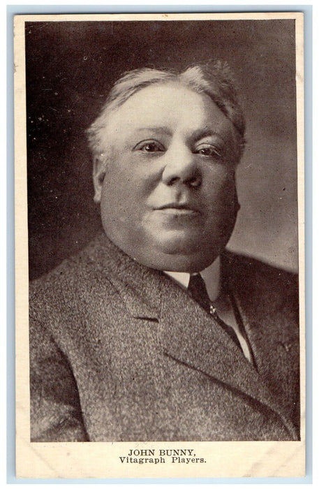 c1910's John Bunny Actor Theater Vaudeville Advertising Antique Postcard