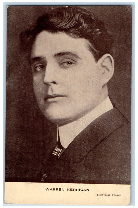 Warren Kerrigan Actor Bijou Theater Vaudeville Advertising Ware MA Postcard