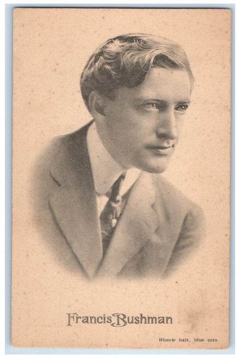 c1910's Francis Bushman Actor Theater Vaudeville Advertising Antique Postcard