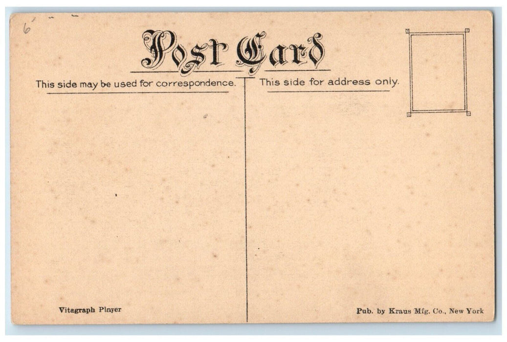 c1910's Leo Delaney Actor Theater Vaudeville Advertising Antique Postcard