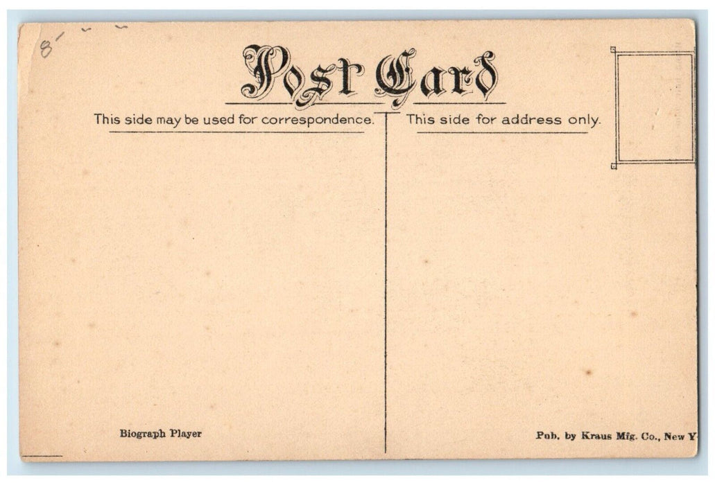 Blanche Sweet Blond Curly Hair Actress Theater Vaudeville Advertising Postcard