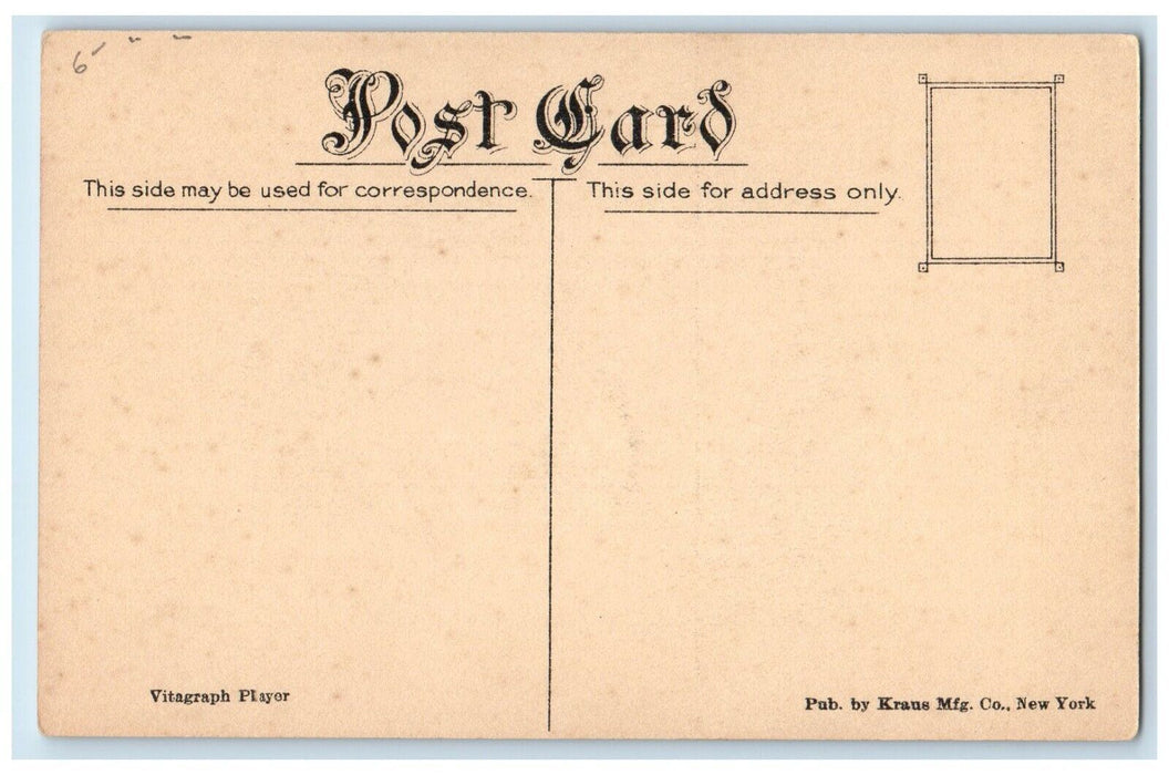 Kate Price Dark Grey Eyes Actress Theater Vaudeville Advertising Postcard