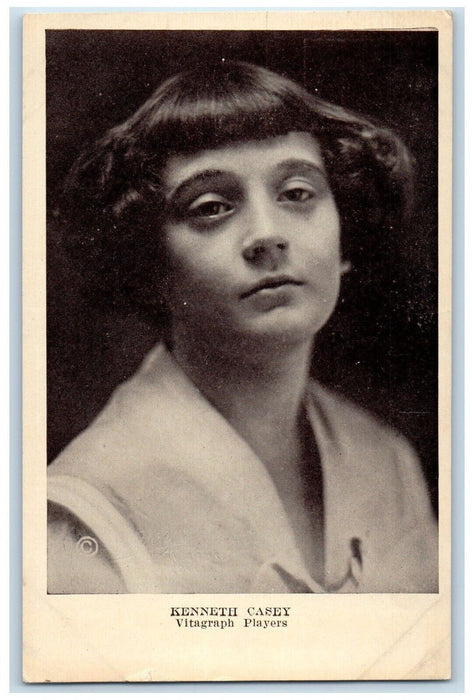 c1910's Kenneth Casey Actress Theater Vaudeville Advertising Antique Postcard